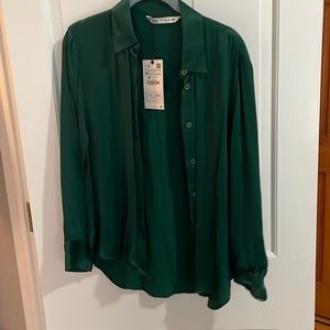 Zara Button-down Shirt NWT